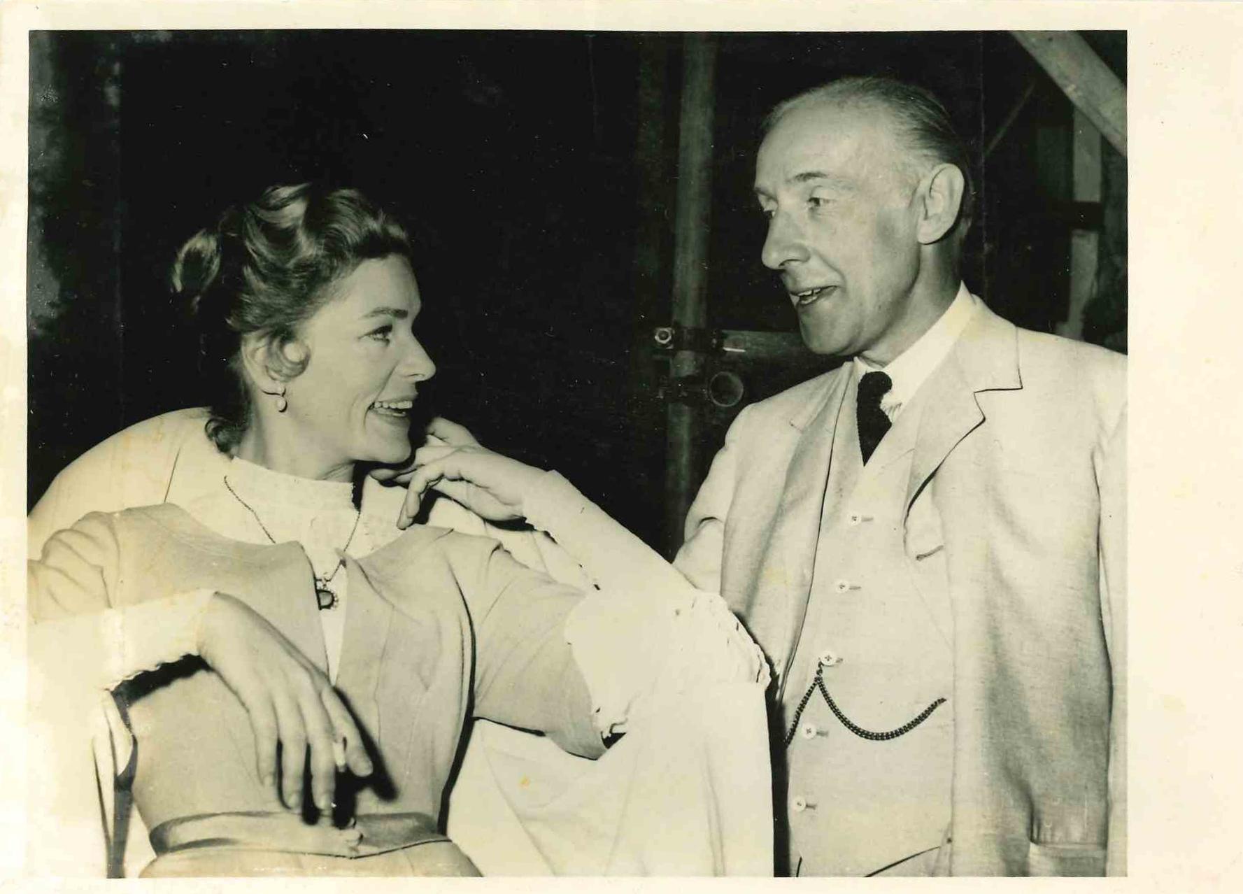 Unknown Portrait Photograph - Lauren Bacall and Wilfred Hyde - Vintage Photo - 1960s