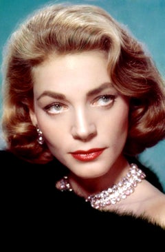 Vintage Lauren Bacall Diamonds in Color Globe Photos Fine Art Print