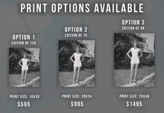 Lauren Bacall Standing Outdoors Fine Art Print