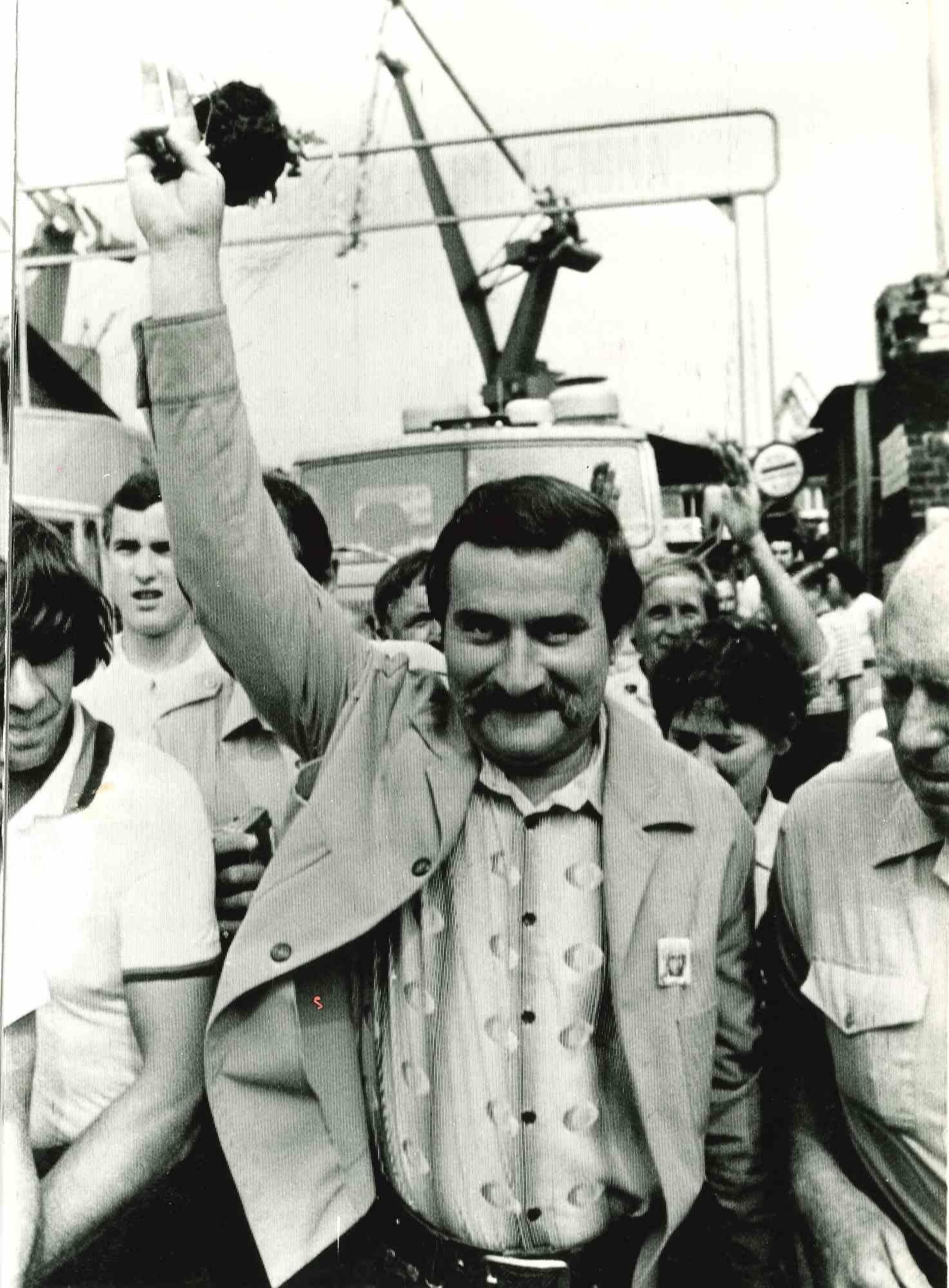 Lech Walesa - Photo historique - années 1980