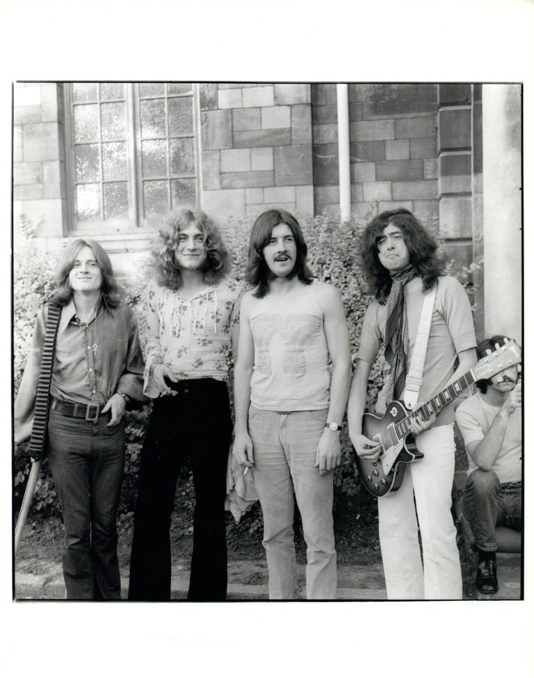 Unknown black and white photograph led zeppelin at the bath festival vintage original photograph Unknown black and white photograph led zeppelin at the bath festival vintage original photograph