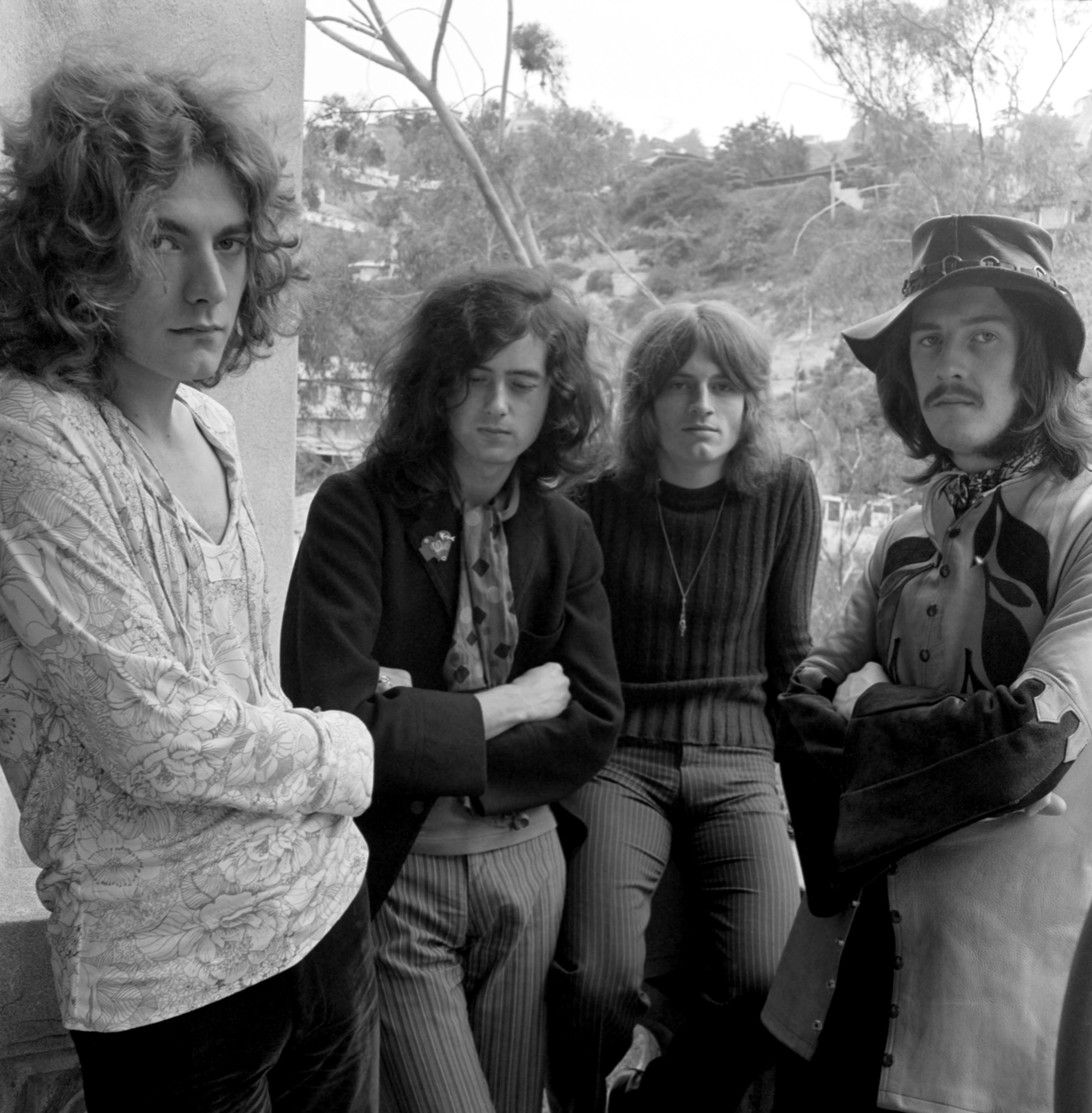 Unknown Portrait Photograph - Led Zeppelin Outside the Chateau Marmont