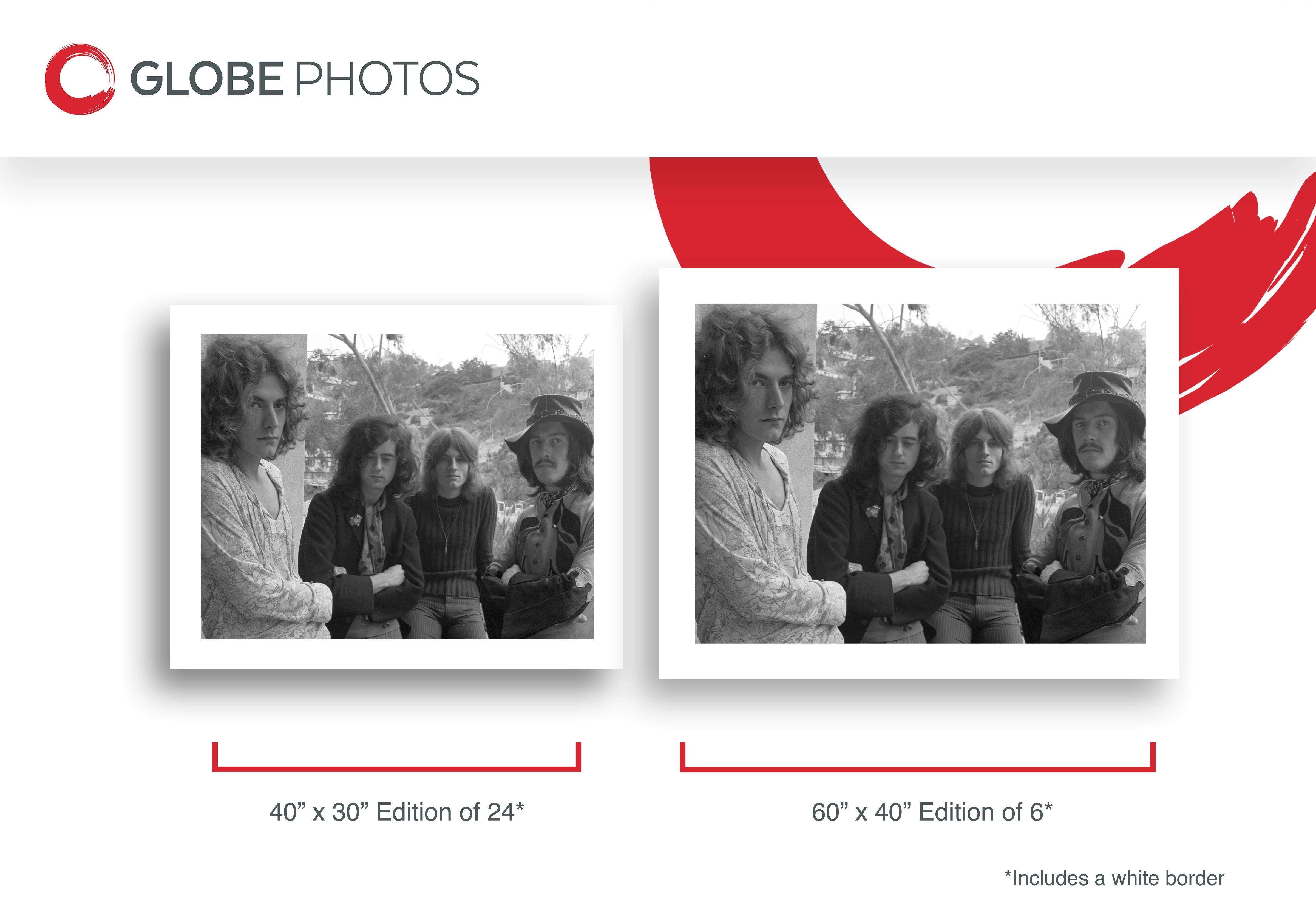 I Led Zeppelin fuori dallo Chateau Marmont - Black and White Photograph Nero di Unknown