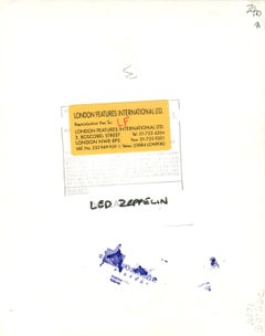 Led Zeppelin Performing on Stage Vintage Original Photograph