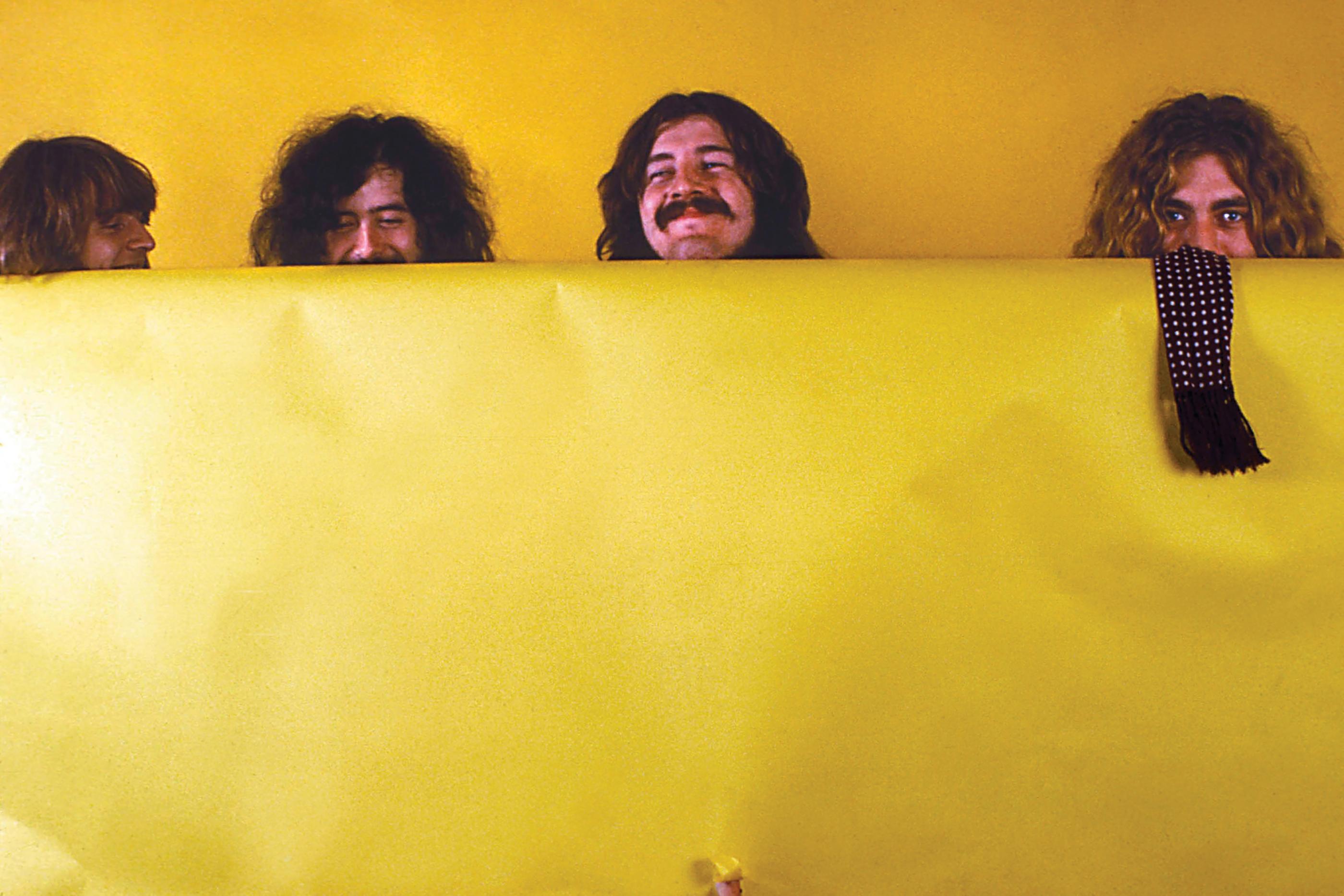 Unknown Black and White Photograph - Led Zeppelin: Yellow Zeppelin
