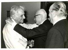 Leonard Bernstein et le président italien Sandro Pertini, années 1980