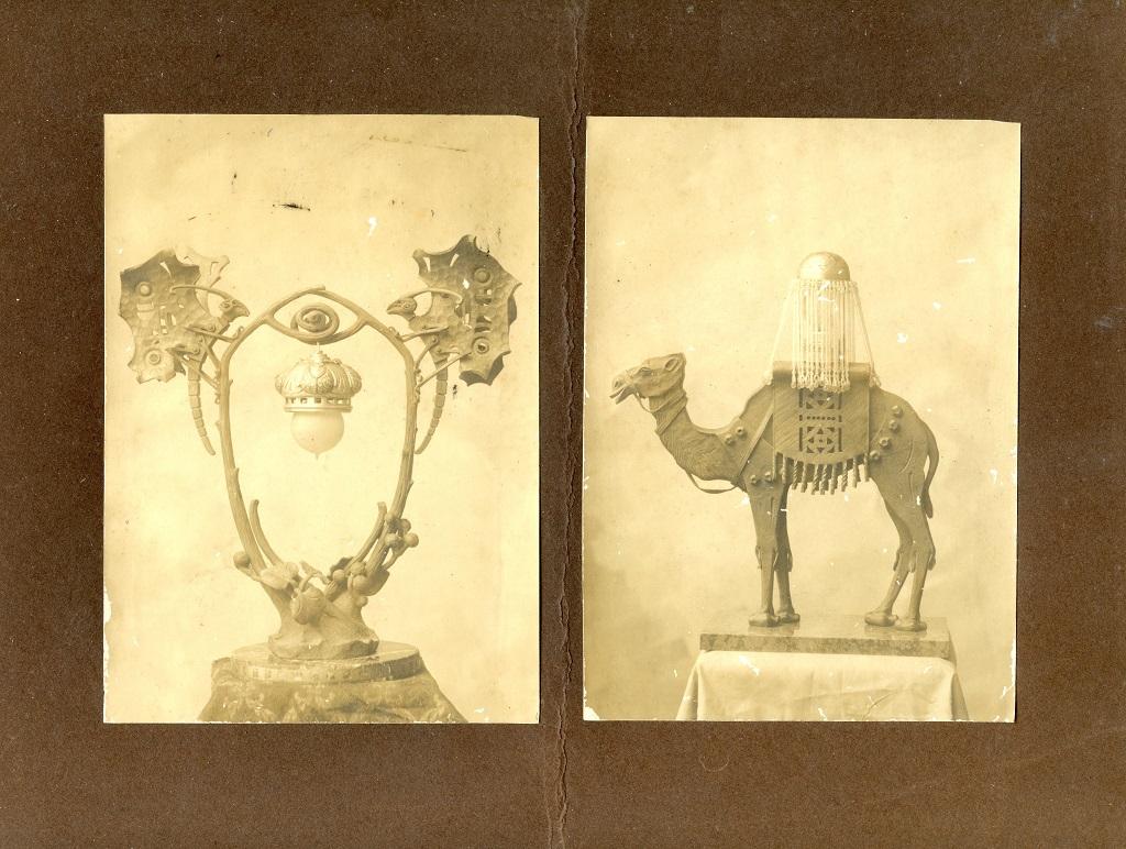 Unknown Still-Life Photograph – Liberty Design Lampen von Alberto Calligaris – altes Foto – 1910er Jahre