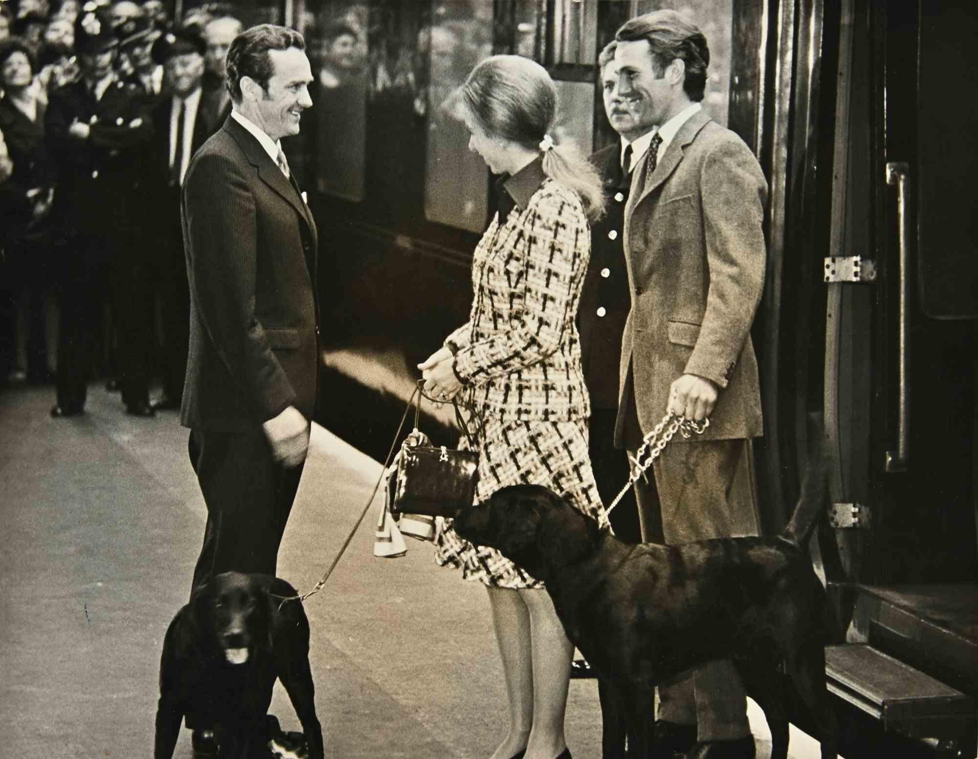 Unknown Figurative Photograph - Lord Snowdon and Princess Margareth - Vintage Photograph - 1970s