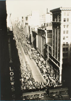 Silber-Gelatine-Schwarz-Weiß-Fotografie von Los Angeles, um 1930