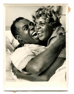 Louis Armstrong und seine Frau – Historisches Foto – 1960er Jahre