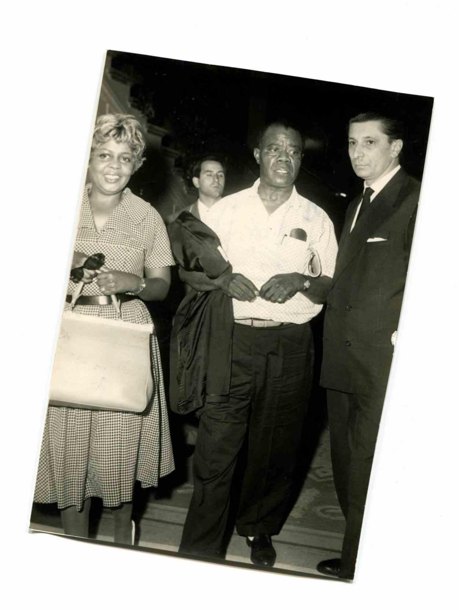 Unknown Figurative Photograph - Louis Armstrong and His Wife - Historical Photo - 1960s