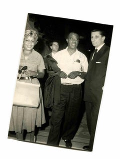 Vintage Louis Armstrong and His Wife - Historical Photo - 1960s