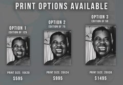 Louis Armstrong Laughing Fine Art Print