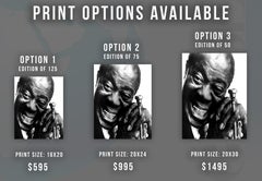 Louis Armstrong: Legendary Musician with Big Smiles Globe Photos Fine Art Print