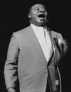 Louis Armstrong Singing Fine Art Print