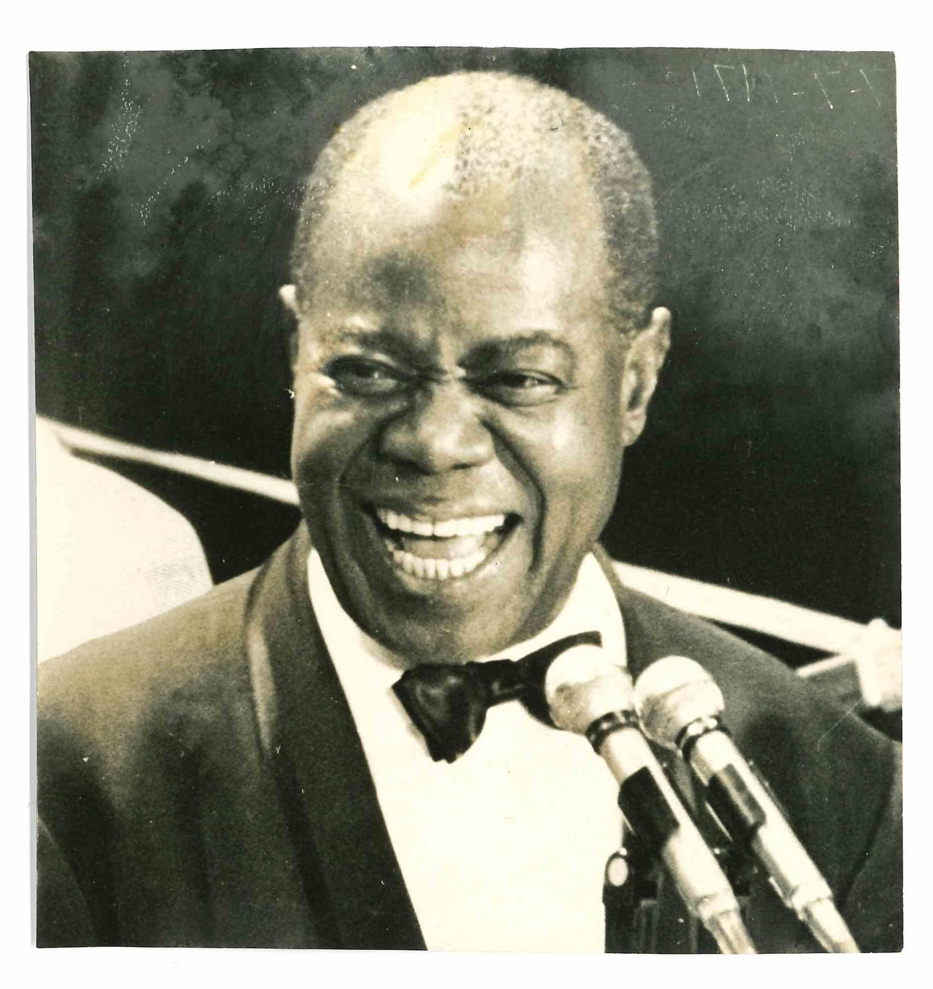 Portrait Photograph di Unknown - Louis Armstrong - Foto d'epoca - Anni '60