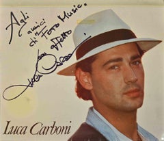 Luca Carboni - Vintage Autographed Photograph - Mid-20th Century