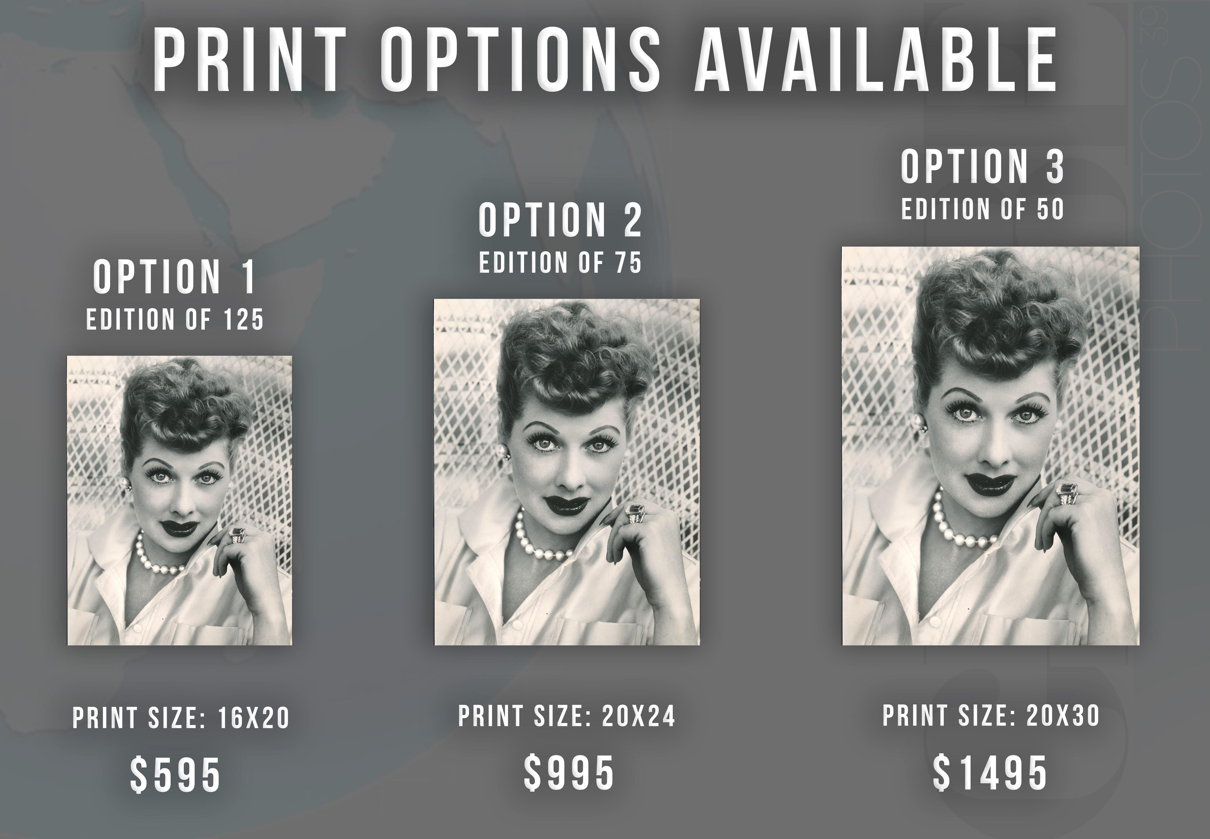 Lucille Ball: Classic Beauty Fine Art Print - Photograph by Unknown