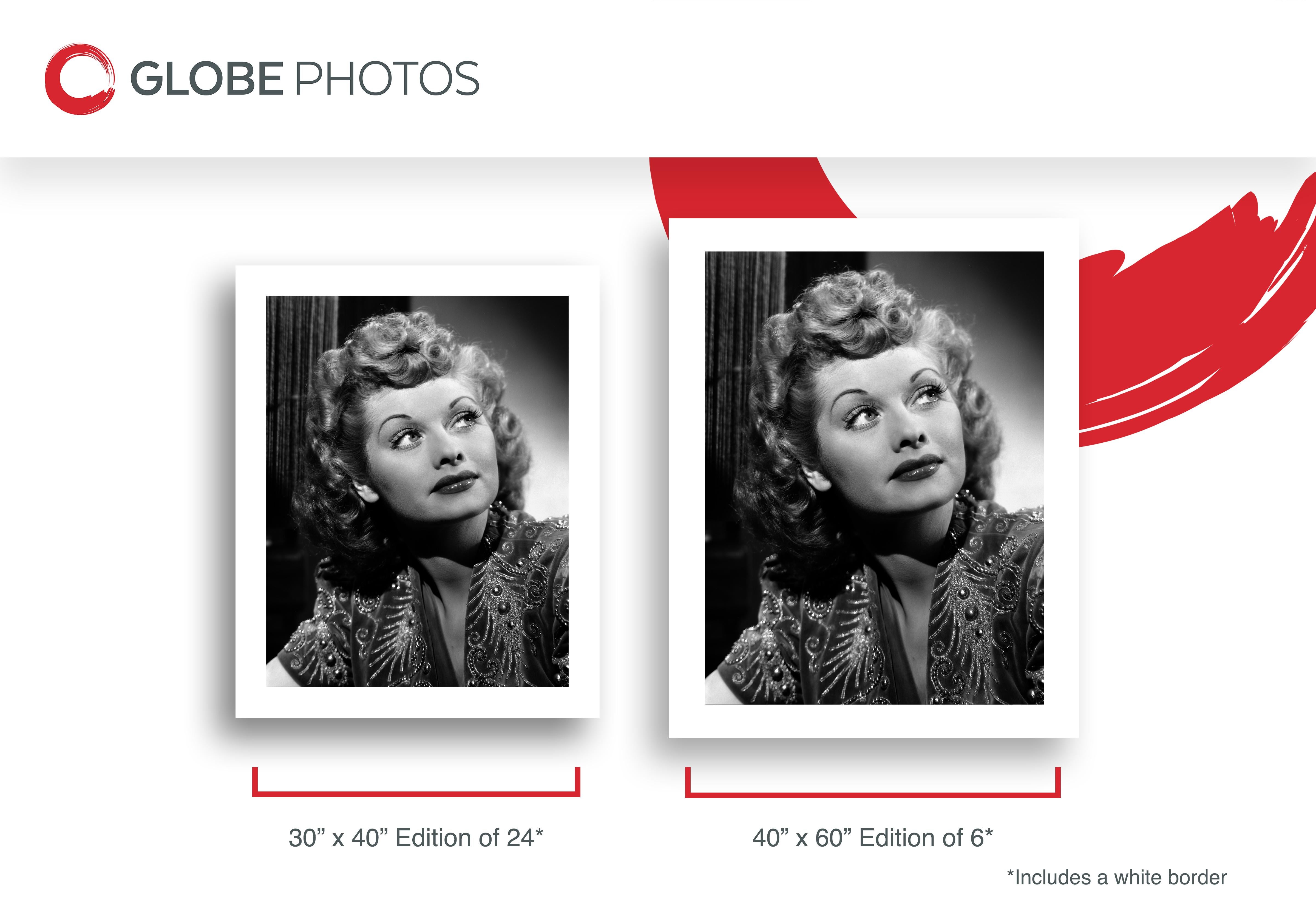 Lucille Ball: Classical Elegance - Black Black and White Photograph by Unknown