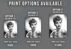 Lucille Ball Classical Headshot Fine Art Print