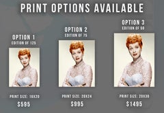 Lucille Ball Colorized Film Still Globe Photos Fine Art Print