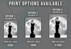 Lucille Ball in Black Gown Movie Star News Fine Art Print