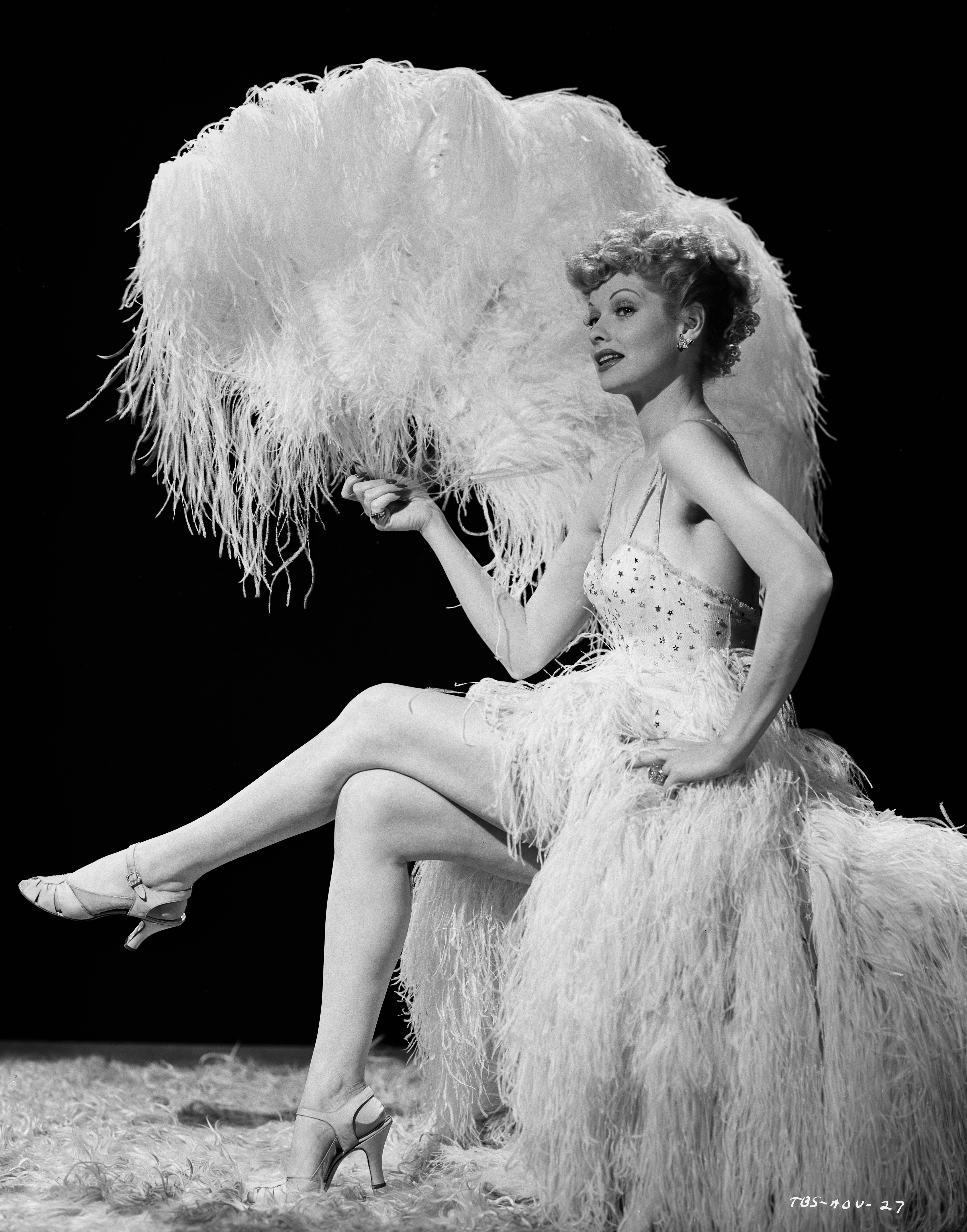 Unknown Black and White Photograph - Lucille Ball in Burlesque Fine Art Print