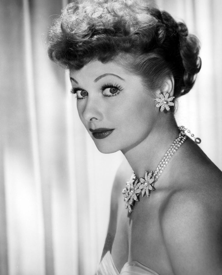 Unknown Black and White Photograph - Lucille Ball in Diamonds Globe Photos ...