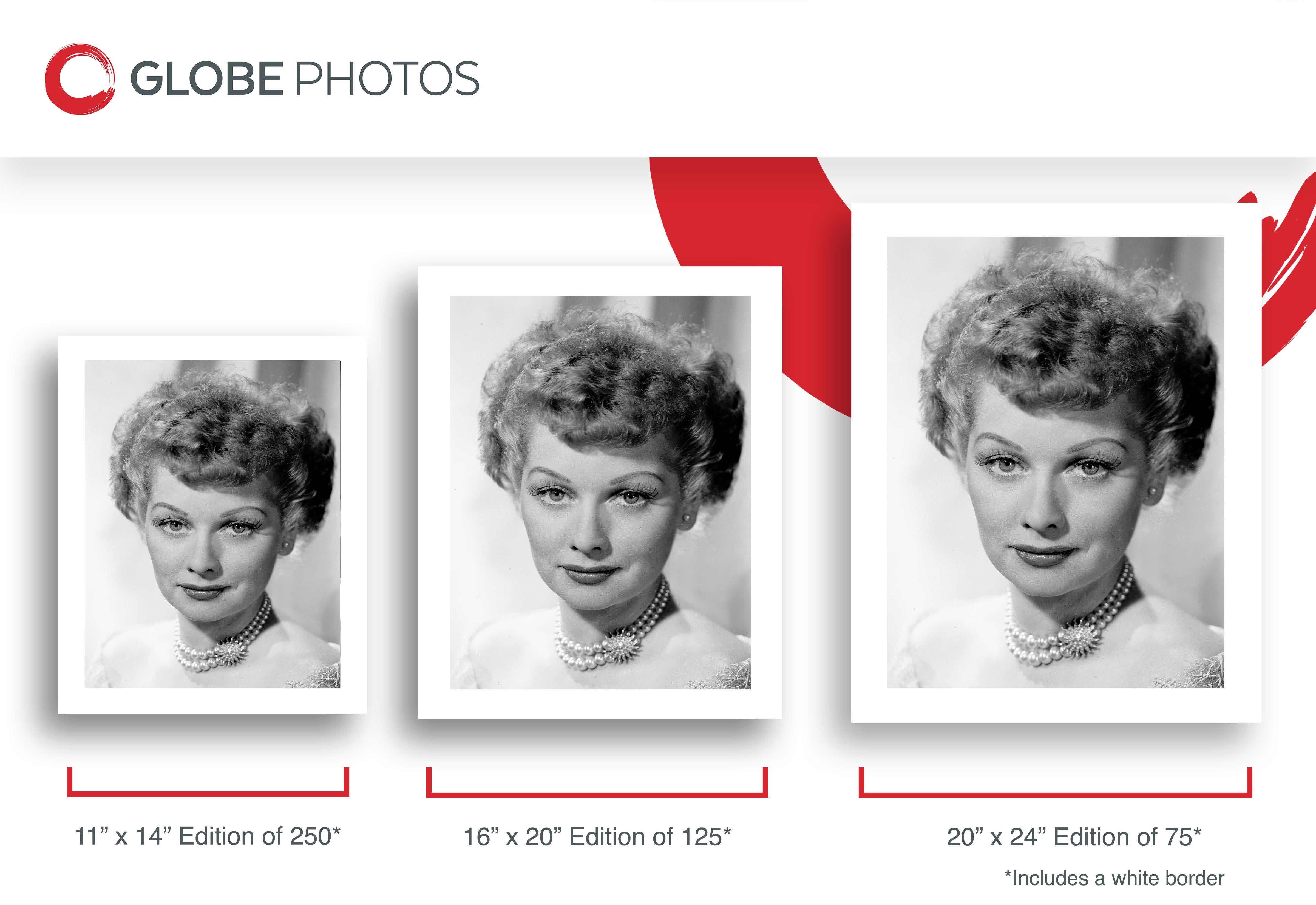 Lucille Ball in Pearls - Contemporary Photograph by Unknown
