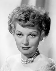 Vintage Lucille Ball in Pearls II Fine Art Print