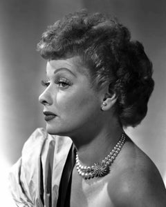 Lucille Ball Profile in Pearls Movie Star News Fine Art Print