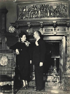 Madame Gilles et son mari  Photo vintage - 1935