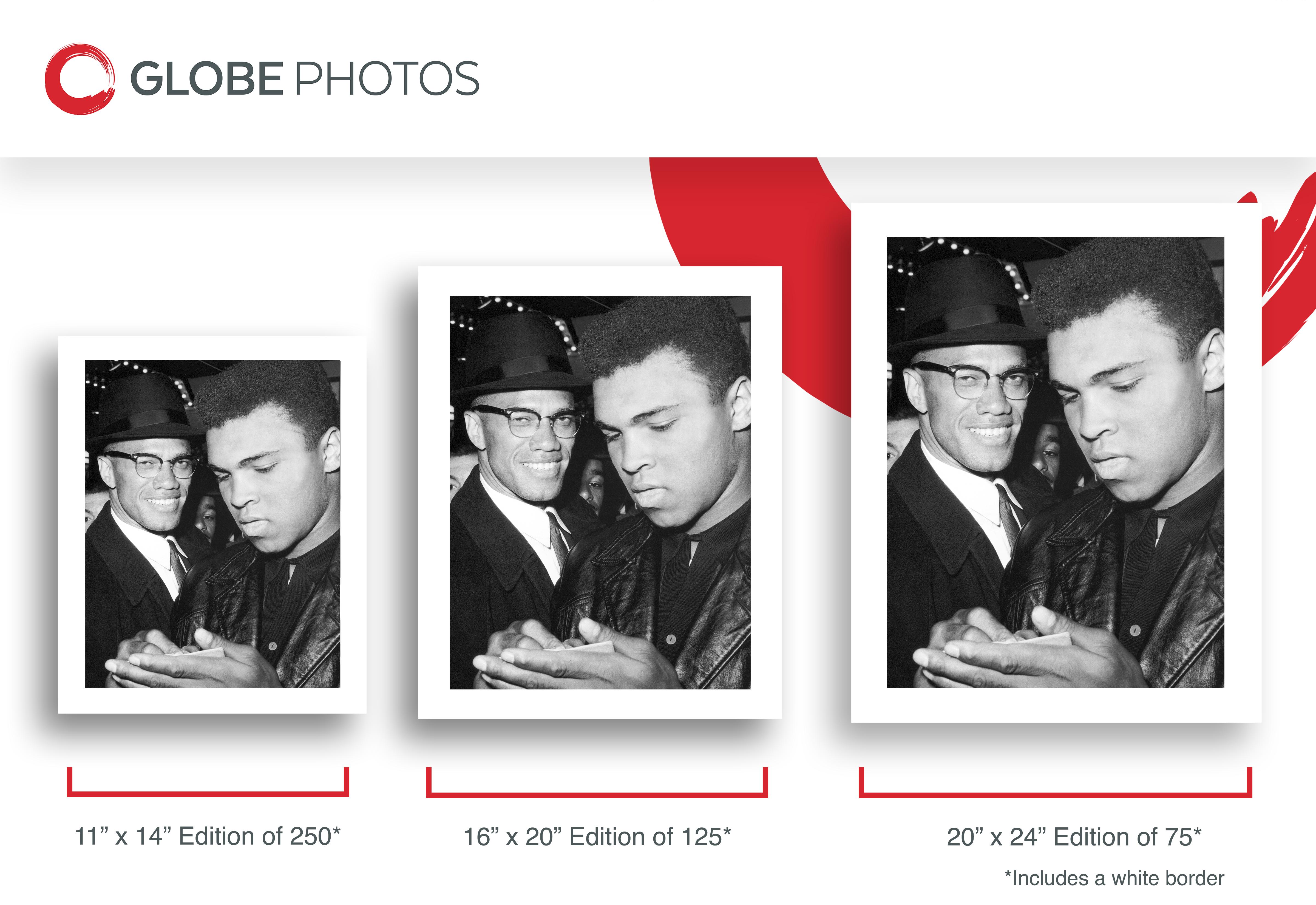 Malcolm X y Muhammad Ali - Photograph Contemporáneo de Unknown