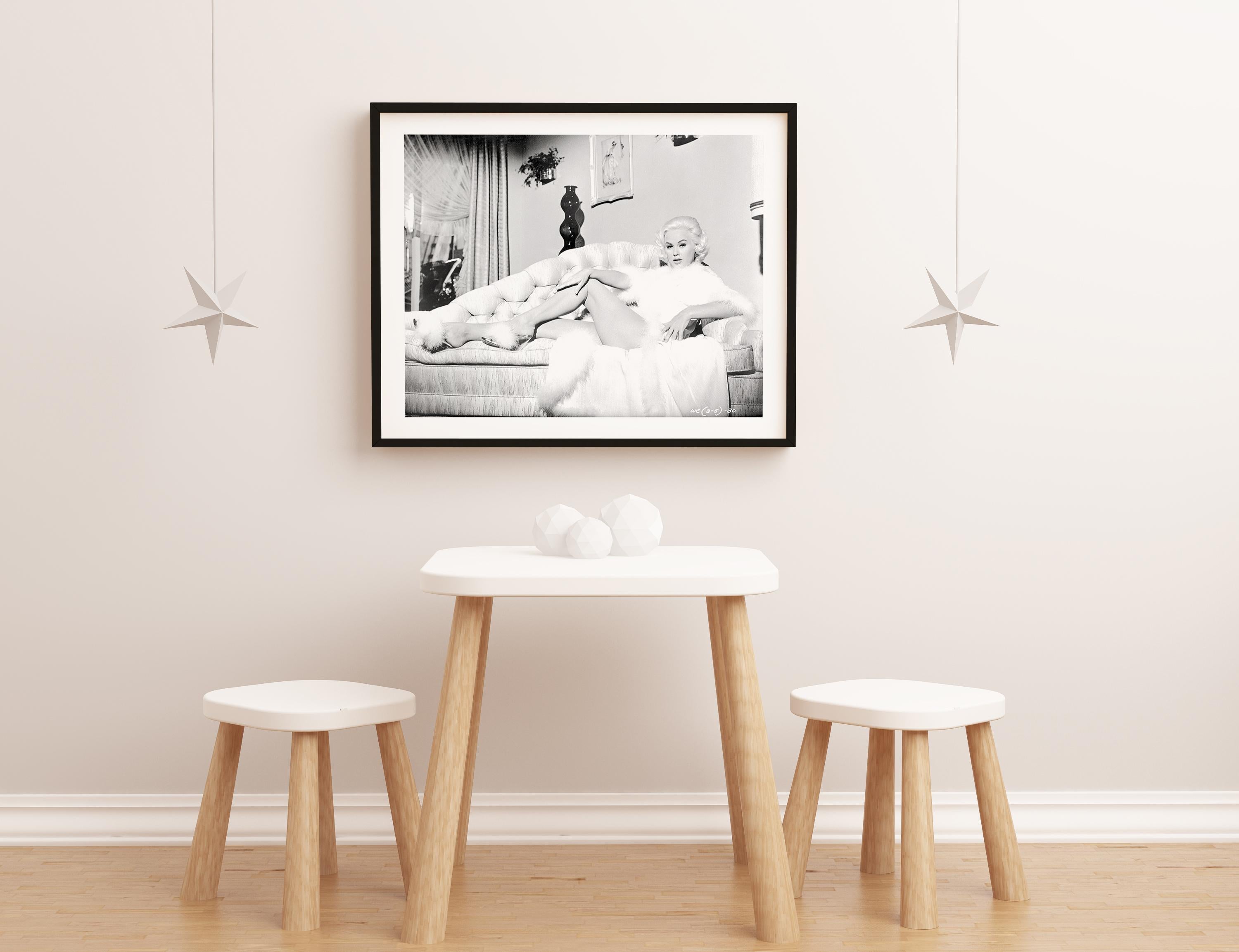 Mamie Van Doren Pinup on Couch Fine Art Print For Sale 2