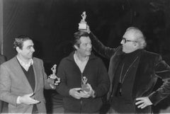 Marcello Mastroianni, Federico Fellini - Photographie vintage, années 1980