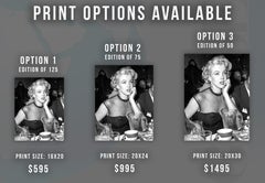 Marilyn Candid at Dinner Fine Art Print