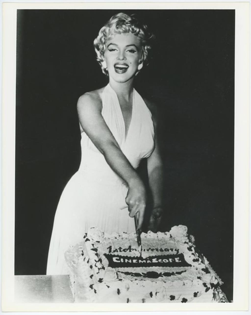 Unknown Black and White Photograph - Marilyn Monroe 1st Anniversary Cinemascope