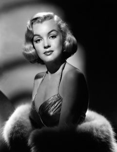 Marilyn Monroe Elegant Portrait in Fur Globe Photos Fine Art Print