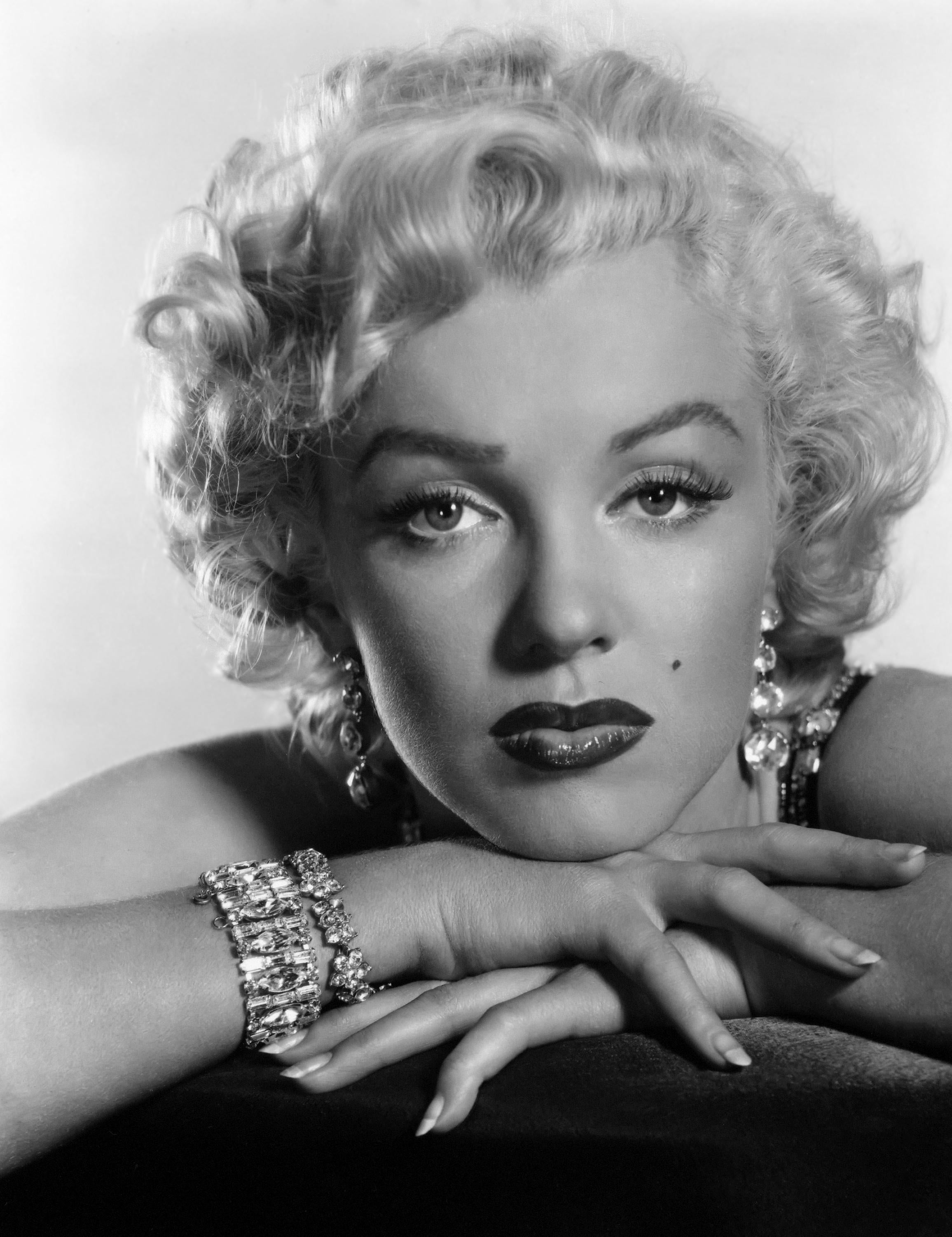 Unknown Portrait Photograph - Marilyn Monroe Exceptional Glamour in the Studio Globe Photos Fine Art Print