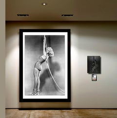 Marilyn Monroe Hanging on Rope - Photograph and Vintage Large Format Negative