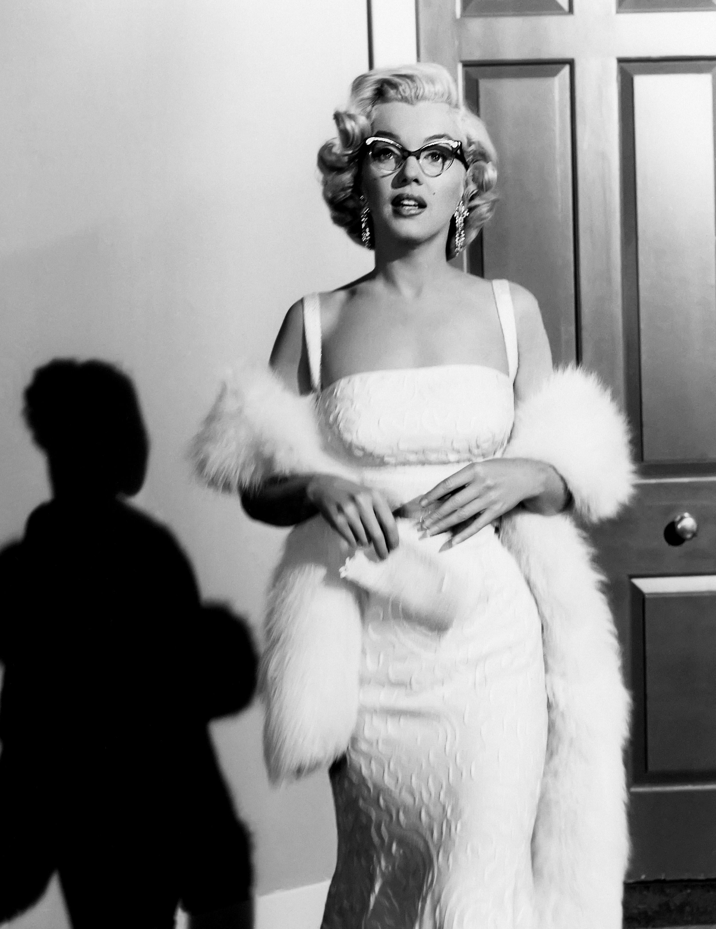 Unknown Portrait Photograph - Marilyn Monroe in Glasses II Globe Photos Fine Art Print