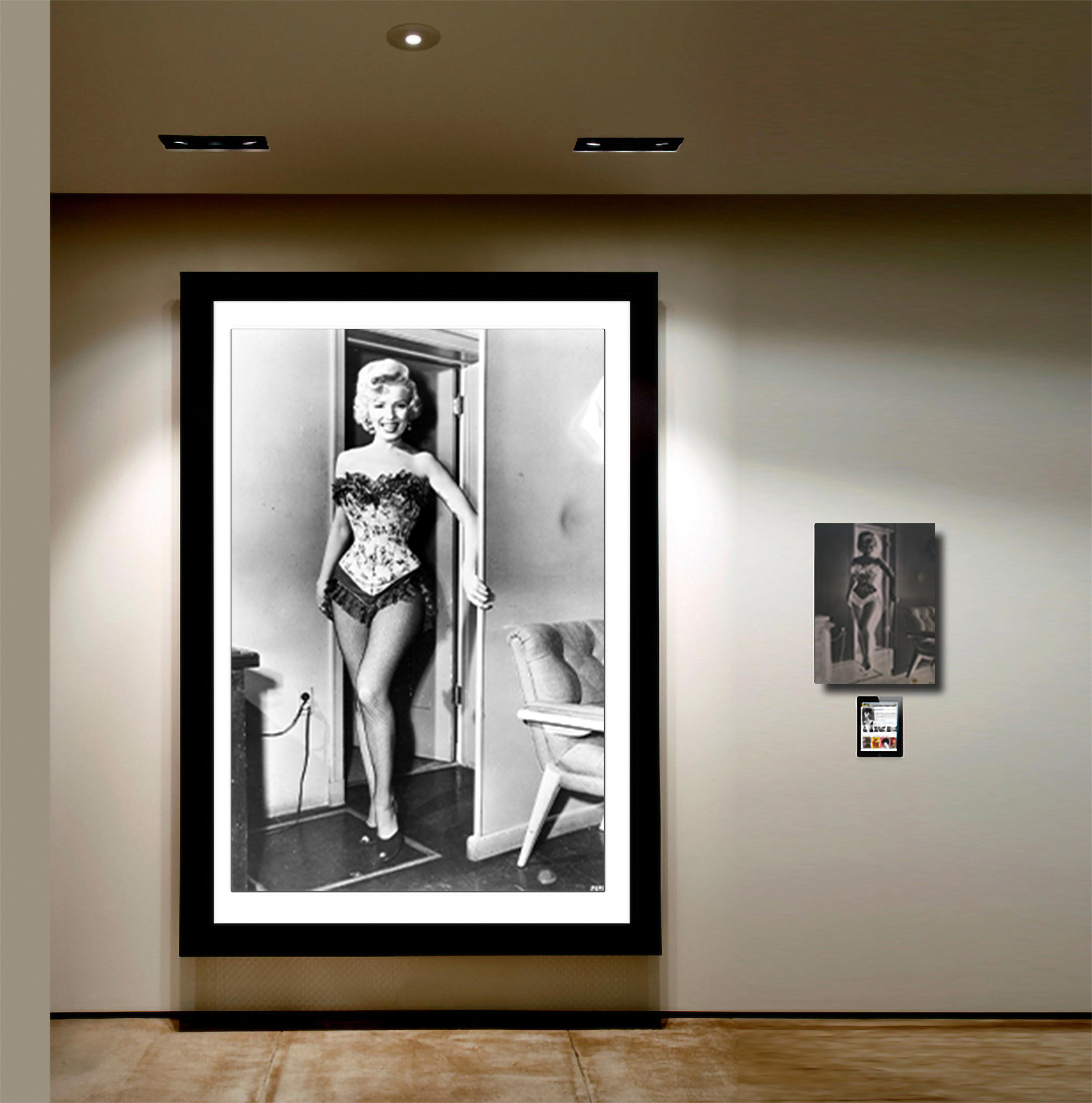 Marilyn Monroe in Lingerie - Photograph and Vintage Large Format Negative