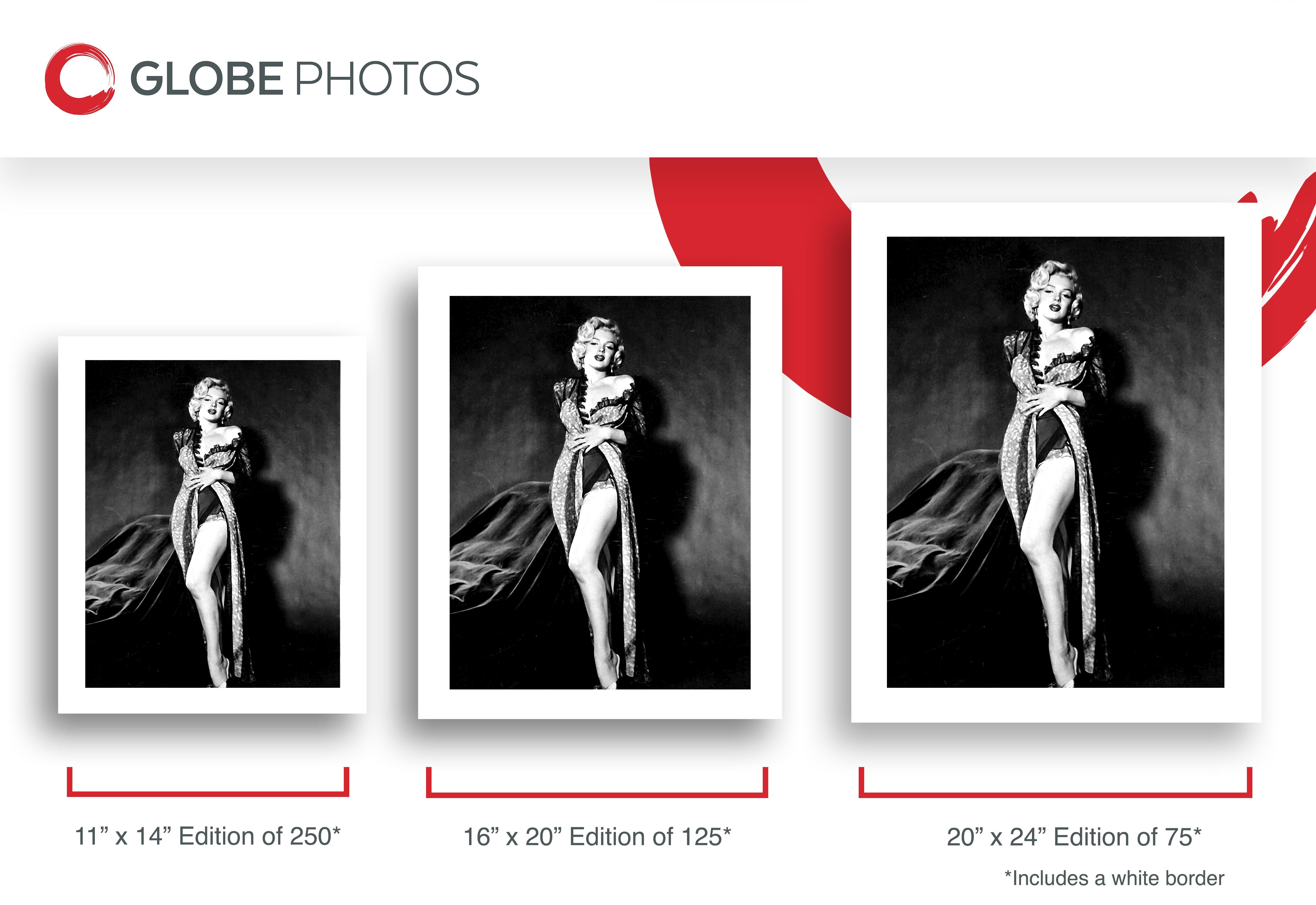 Marilyn Monroe: Pinup in High-Slit Dress - Contemporary Photograph by Unknown