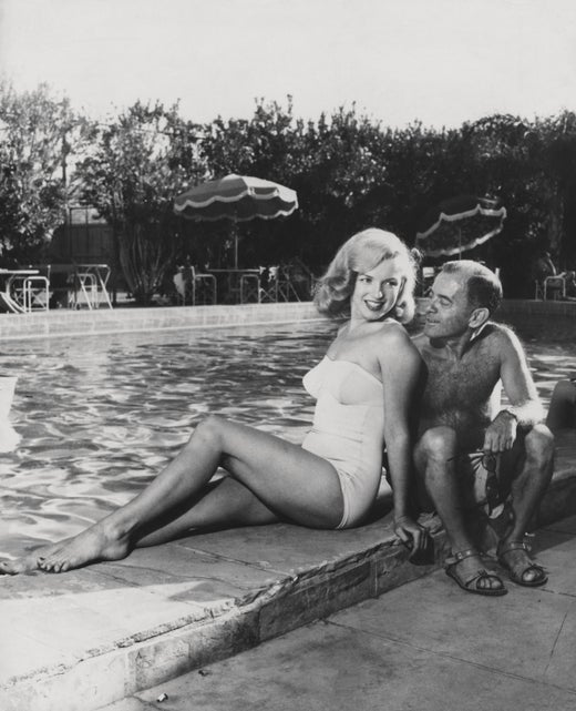 Marilyn Monroe Posed Poolside Fine Art Print