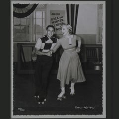 Marilyn Monroe Rehearsing Roller Skating in "Monkey Business"