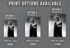 Marilyn Monroe Smiling in Black Lace Globe Photos Fine Art Print