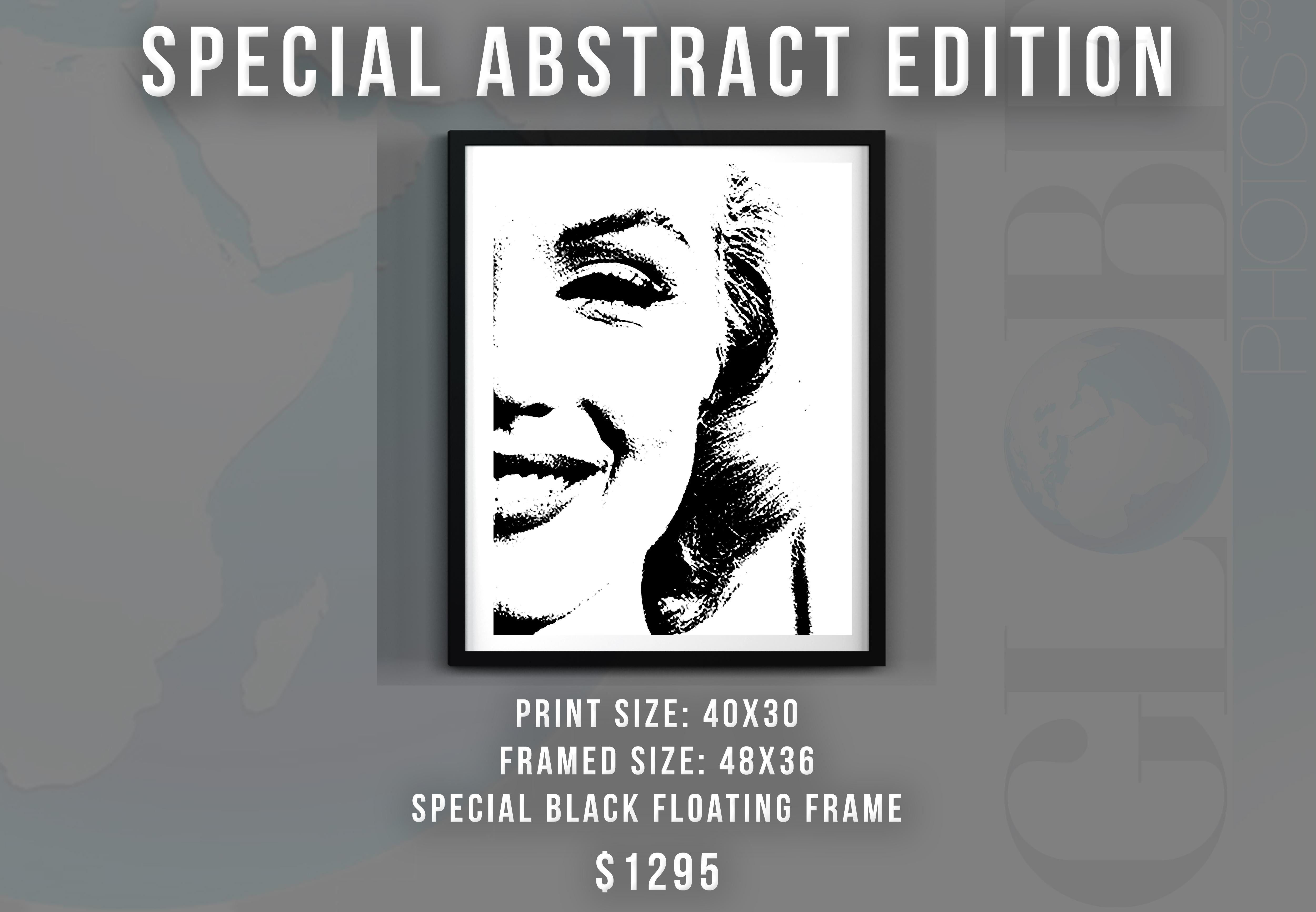 Marilyn Monroe Special Abstract Edition Framed Art Print - Photograph by Unknown