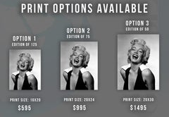 Marilyn Monroe with Big Smile in the Studio Globe Photos Fine Art Print
