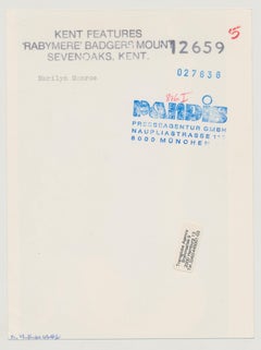 Marilyn Posing at Studio ""Legs Up", ca. 1950