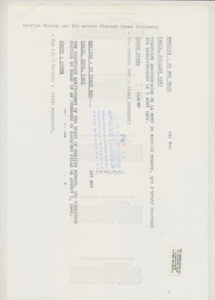 Marilyn's Wedding/The bridal Couple, 19 juin 1942